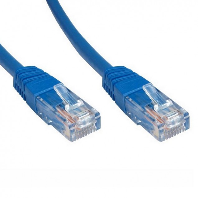 Cable de Red UTP Ponchado Color Azul 3 m, Compra Online