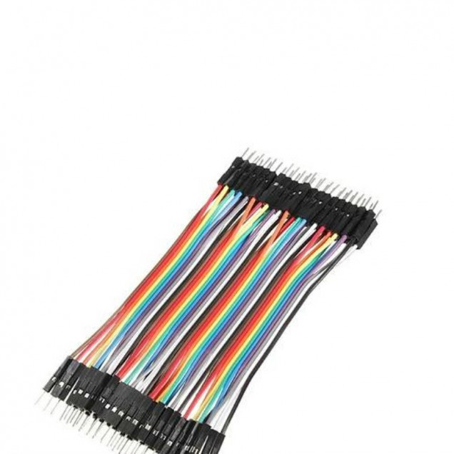 20pcs Dupont Jumper Wire Cable - Male To Male, 10cm Length For Arduino Breadboard - Made In Canada