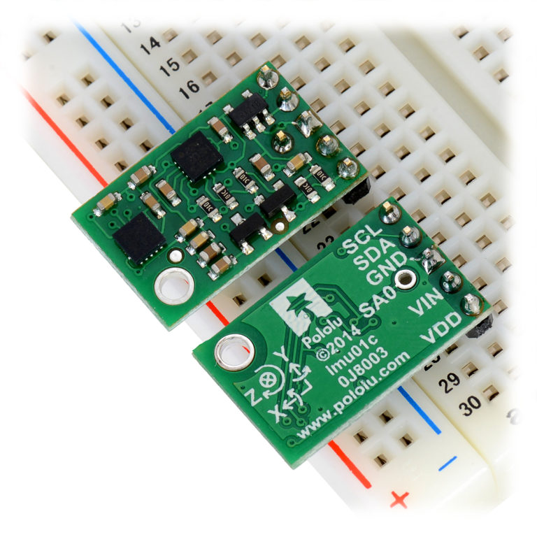 MinIMU-9 v3 Gyro, acelerómetro y brújula (portador L3GD20H y LSM303D) - Imagen 2