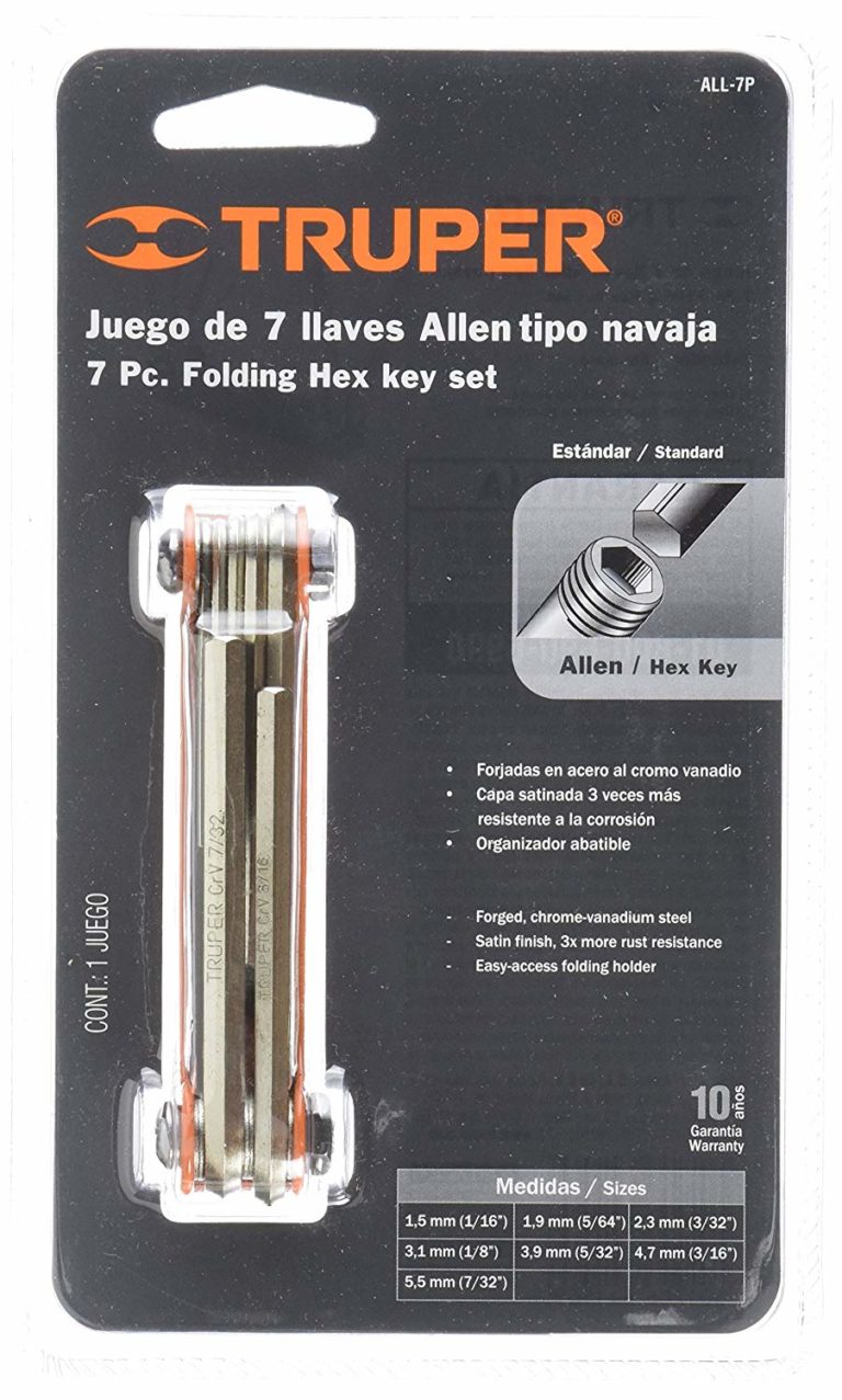 Juego 7 Llaves Allen Standar