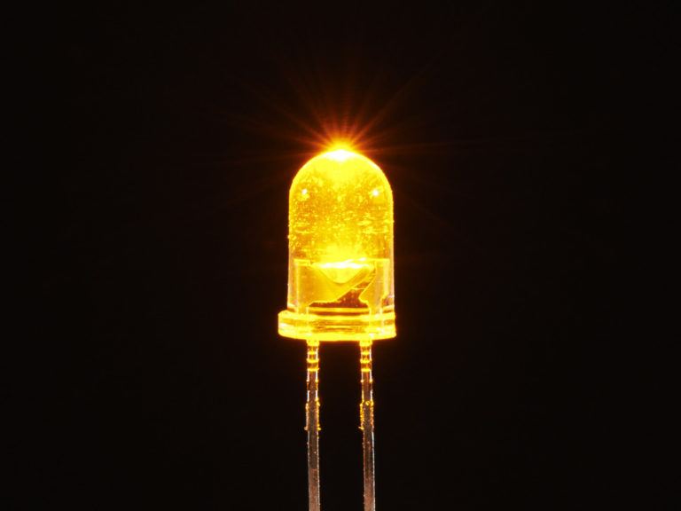 LED Amarillo Ultrabrillante 5mm 1 Pieza