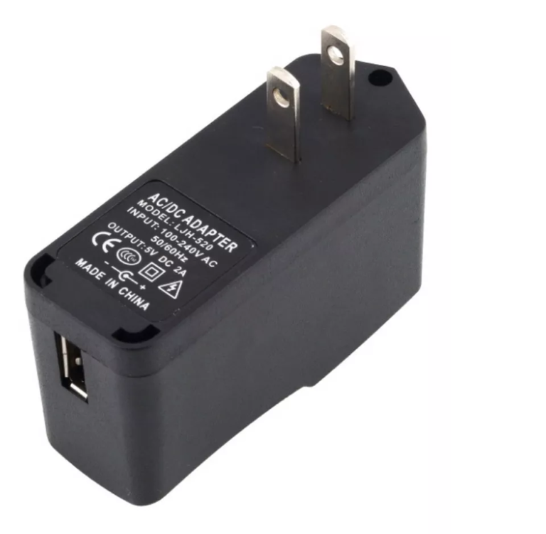Eliminador de Voltaje AC-DC 5V 2A, USB H