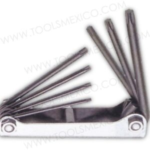Todos los Productos | juego 7 llaves torx tipo navaja t10 t40 estuche metalico