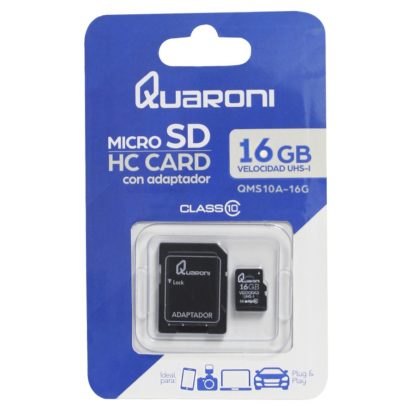 Memoria Micro SD Quaroni de 16-GB