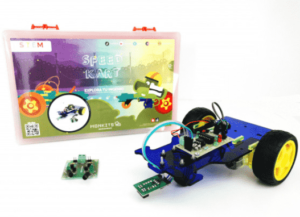 Carrito seguidor de línea o luz Speed Kart Kit para Armar