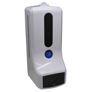 termómetro infrarrojo con dispensador de gel