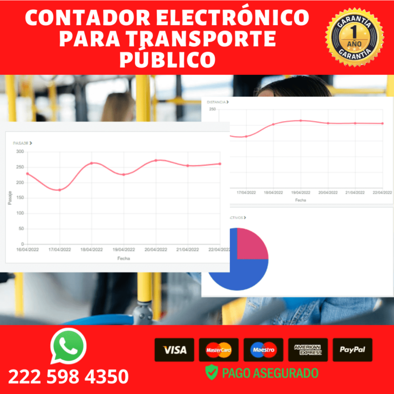 contador electronico para transporte publico