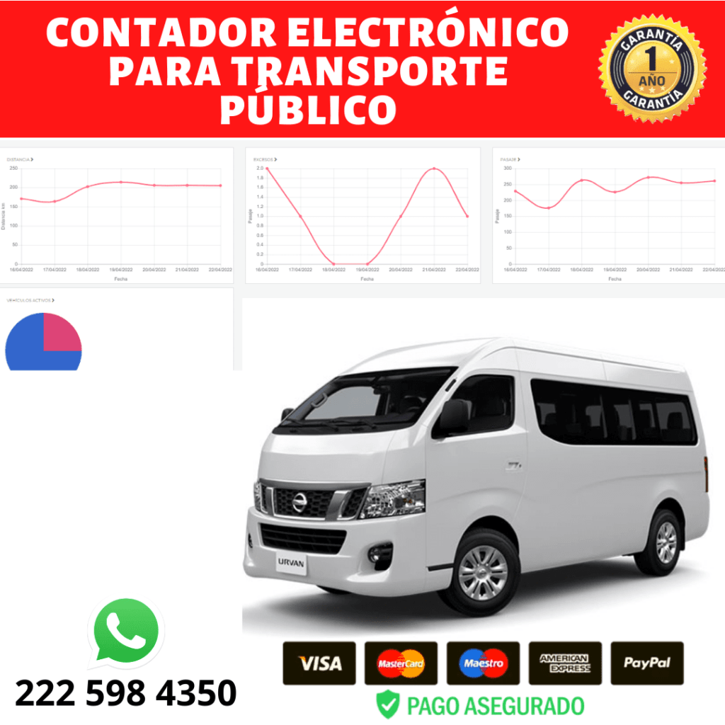 contador electronico para transporte publico
