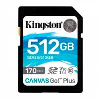 MEMORIA FLASH SD KINGSTON SDXC CANVAS GO PLUS 512GB 170RC10 UHS-I U3 V30(SDG3/512GB) 1 MEMORIA FLASH SD KINGSTON SDXC CANVAS GO PLUS 512GB 170RC10 UHS-I U3 V30(SDG3/512GB)