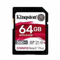 MEMORIA FLASH SD KINGSTON SDXC CANVAS REACT PLUS 64GB 300R UHS-II V90(SDR/64GB) 1 MEMORIA FLASH SD KINGSTON SDXC CANVAS REACT PLUS 64GB 300R UHS-II V90(SDR/64GB)